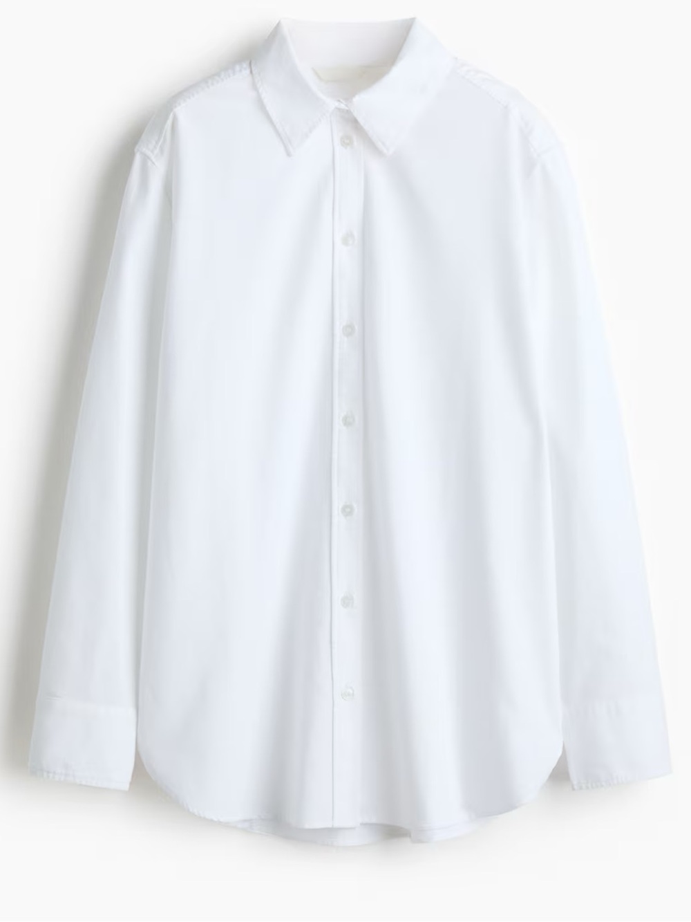 H&M Long Sleeve Button Front Oxford Shirt Size Small